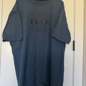 Buck Knives Blue T-shirt Size 3XL Made In USA